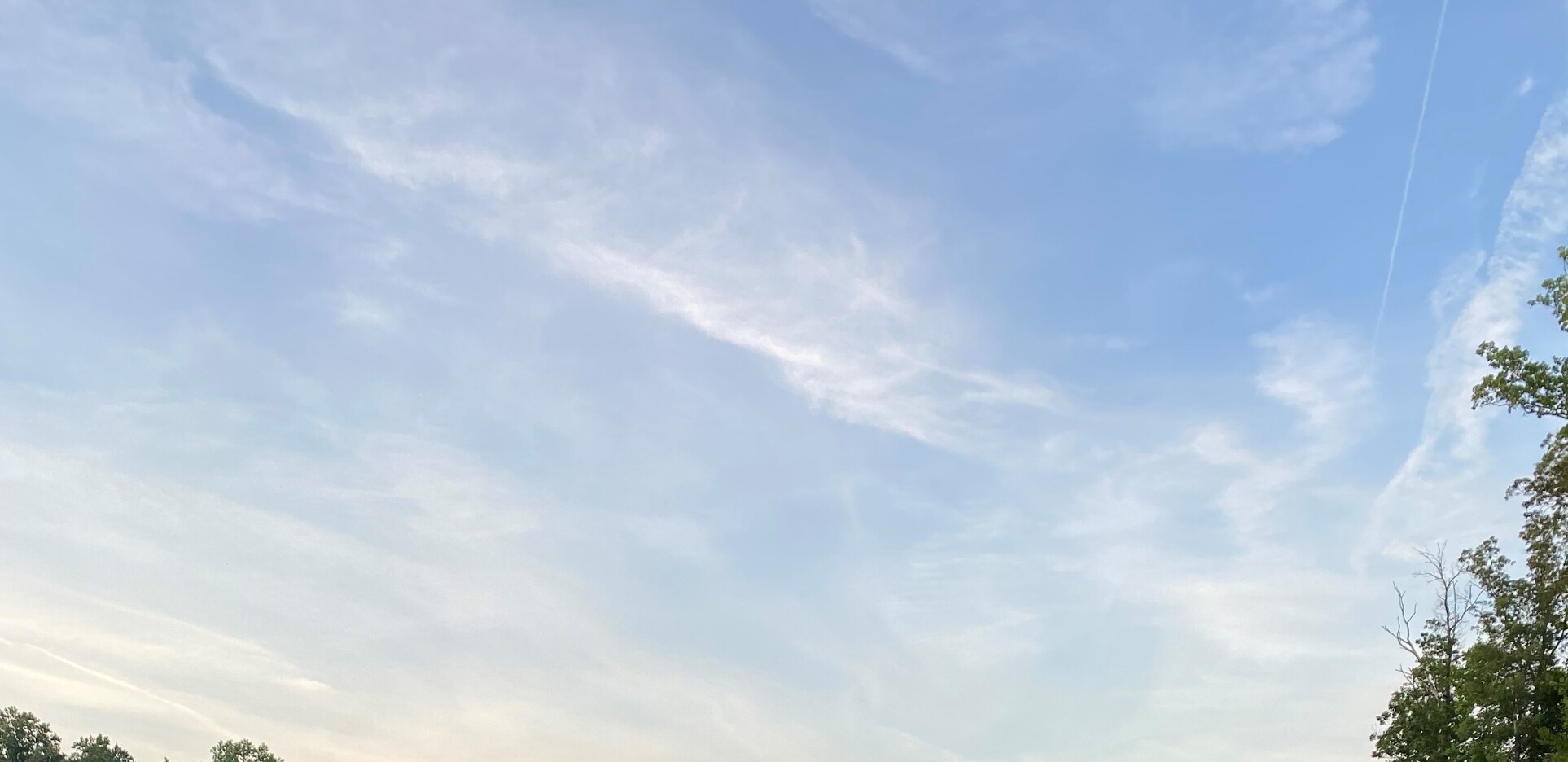 View of sky above golf course